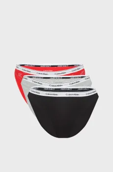 Женские трусики (3 шт) BIKINI Разноцветный XS Calvin Klein LV00QD5207
