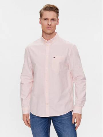Tommy Jeans Сорочка Oxford DM0DM18335 Рожевий Regular Fit Tommy Jeans Сорочка Oxford DM0DM18335 Рожевий Regular Fit