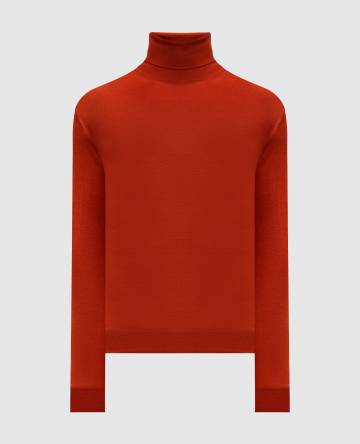 Коричневый гольф из шерсти