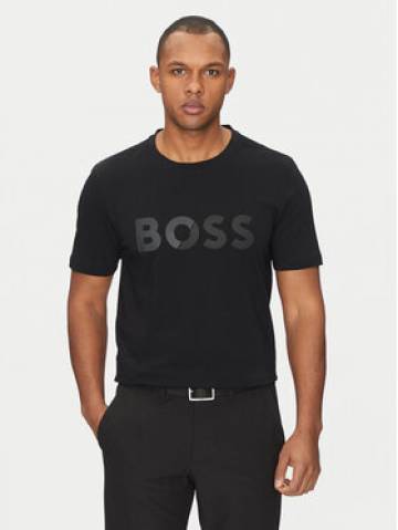BOSS Футболка Tape Logo 50530990 Чорний Regular Fit BOSS Футболка Tape Logo 50530990 Чорний Regular Fit