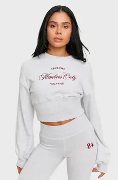 Женский светло-серый свитшот Серый XS Tally Weijl SSWCOACRO