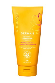 Очищающая масляная пенка для лица Derma E Foaming Oil Cleanser с витамином C, 175 мл