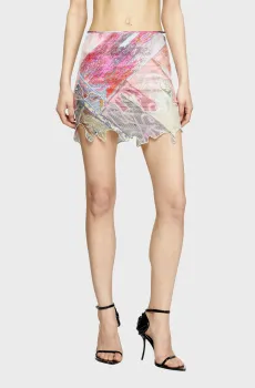Женская юбка с узором Разноцветный 38 Diesel A19624 0KIBJ