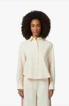 Женская бежевая рубашка Бежевый 40 Lacoste CF2503XFJ