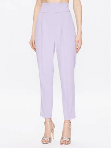 Pinko Штани з тканини Natalia 100052 7624 Фіолетовий Regular Fit Pinko Штани з тканини Natalia 100052 7624 Фіолетовий Regular Fit