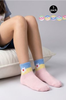 Шкарпетки, 5 пар - різнобарвний