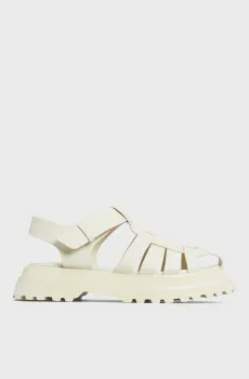 Женские белые кожаные сандалии Seattle Белый 38 PRPY PRSLT2435W