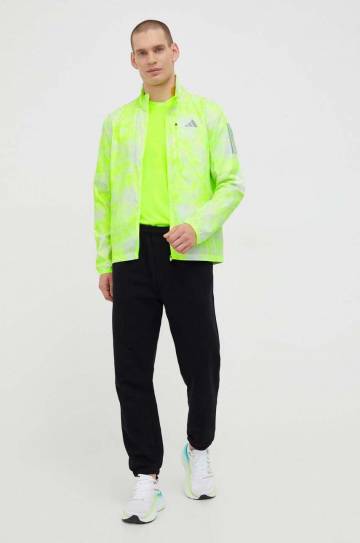Футболка для бега adidas Performance Ultimate цвет зелёный однотонная Футболка для бега adidas Performance Ultimate цвет зелёный однотонная
