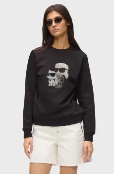 Женский черный свитшот ikon rs duo Черный XS Karl Lagerfeld A3W20069