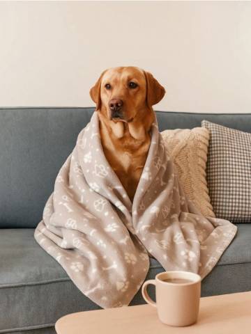 Ковдра для домашніх тварин - бежевий Ковдра для домашніх тварин - бежевий