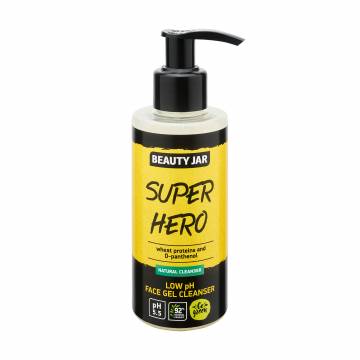 Гель для умывания Beauty Jar Super Hero Low pH Face Gel Cleanser с низким уровнем pH, 150 мл Гель для умывания Beauty Jar Super Hero Low pH Face Gel Cleanser с низким уровнем pH, 150 мл