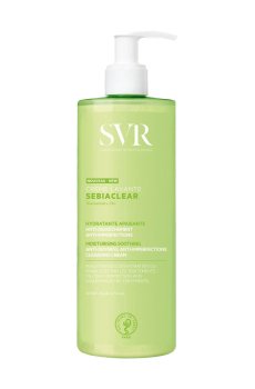 Очищающий увлажняющий крем для лица SVR Sebiaclear Moisturising Soothing Cleansing Cream против недостатков кожи, 400 мл