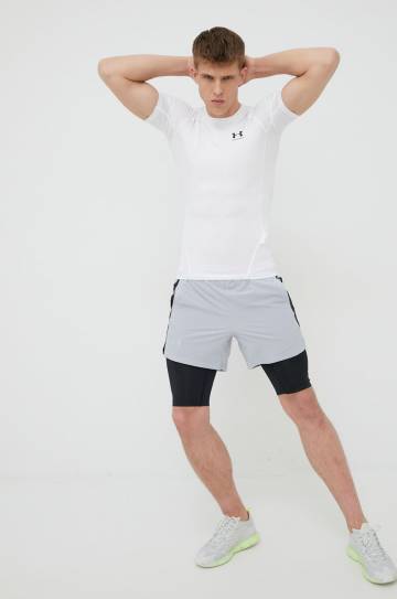 Футболка для тренинга Under Armour 1361518 цвет белый однотонный 1361518-410 Футболка для тренинга Under Armour 1361518 цвет белый однотонный 1361518-410