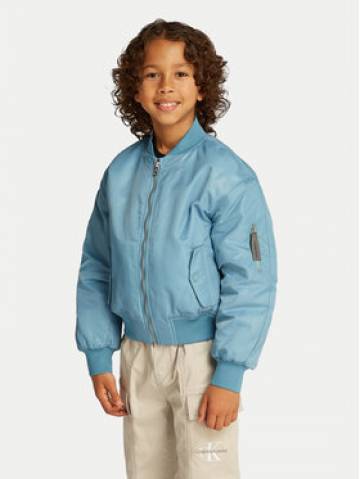 Calvin Klein Jeans Куртка бомбер IB0IB02254 Голубий Regular Fit Calvin Klein Jeans Куртка бомбер IB0IB02254 Голубий Regular Fit