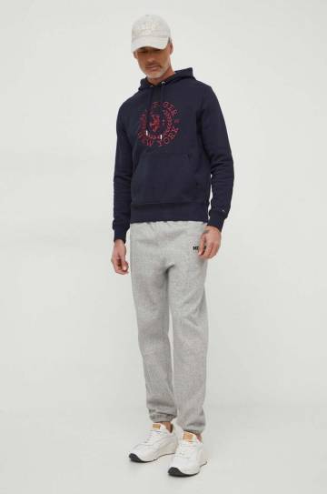 Спортивные штаны Tommy Hilfiger цвет серый с узором Спортивные штаны Tommy Hilfiger цвет серый с узором