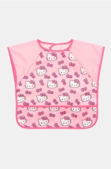 Нагрудник Hello Kitty - пастельний рожевий