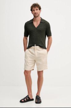 Поло с примесью льна Frescobol Carioca