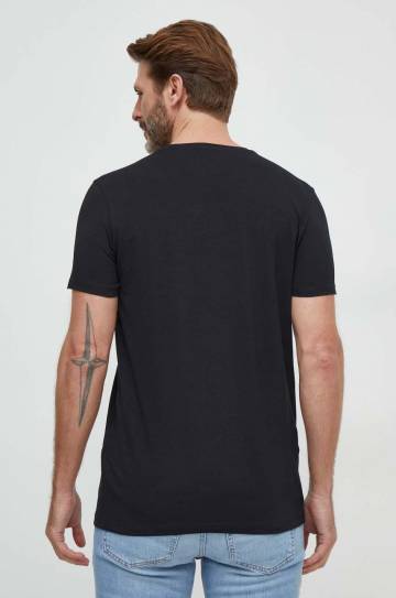 Футболка Guess 2 шт мужской цвет чёрный с принтом Футболка Guess 2 шт мужской цвет чёрный с принтом
