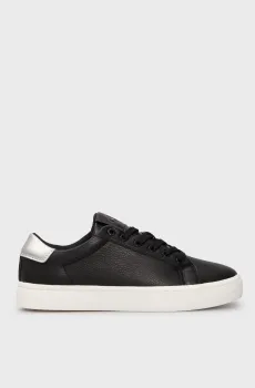 Женские черные кожаные сникерсы CLASSIC CUPSOLE LOW OHB Черный 38 Calvin Klein YW0YW01799