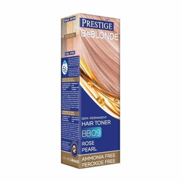 Безаммиачный оттеночный бальзам для волос Vips Prestige BeBlond Semi-Permanent Hair Toner BB09 Rose Pearl, 100 мл Безаммиачный оттеночный бальзам для волос Vips Prestige BeBlond Semi-Permanent Hair Toner BB09 Rose Pearl, 100 мл