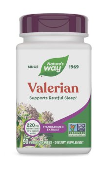 Валериана Natures Way Valerian 220 мг, 90 веганских капсул
