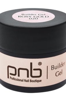 Моделирующий гель для ногтей PNB UV/LED Builder Gel, 020 Rosy Gold, 5 мл