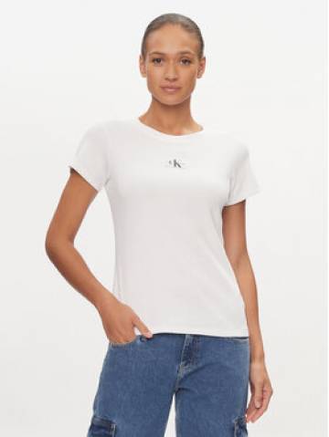 Calvin Klein Jeans Футболка J20J223358 Білий Slim Fit Calvin Klein Jeans Футболка J20J223358 Білий Slim Fit