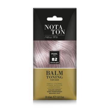 Тонирующий бальзам для волос Notaton New Life Balm Toning с био-золотом, 82 Жемчужно-пепельный, 30 мл Тонирующий бальзам для волос Notaton New Life Balm Toning с био-золотом, 82 Жемчужно-пепельный, 30 мл