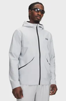 Мужское светло-серое худи UA Unstoppable Woven Jacket-GRY Серый XXL Under Armour 6014621-014