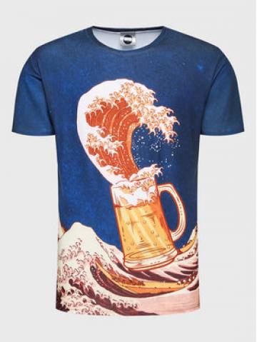 Mr. GUGU & Miss GO Футболка Unisex Kanagawa Beer Кольоровий Regular Fit Mr. GUGU & Miss GO Футболка Unisex Kanagawa Beer Кольоровий Regular Fit