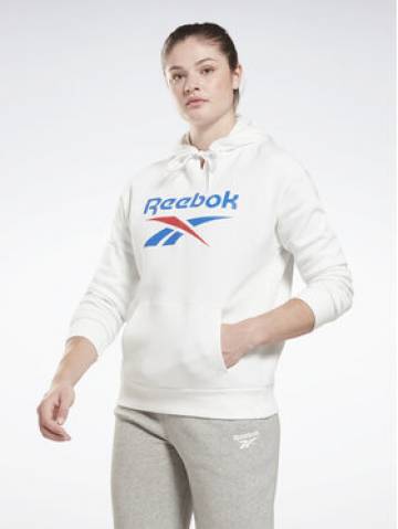 Reebok Світшот Identity Big Logo H54749 Білий Loose Fit Reebok Світшот Identity Big Logo H54749 Білий Loose Fit