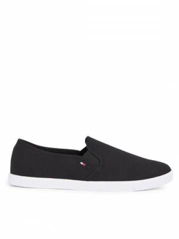 Tommy Hilfiger Кросівки Canvas Slip-On Sneaker FW0FW07806 Чорний Tommy Hilfiger Кросівки Canvas Slip-On Sneaker FW0FW07806 Чорний