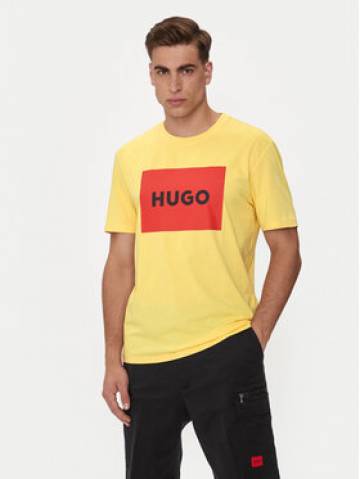 Hugo Футболка Dulive222 50467952 Жовтий Regular Fit Hugo Футболка Dulive222 50467952 Жовтий Regular Fit