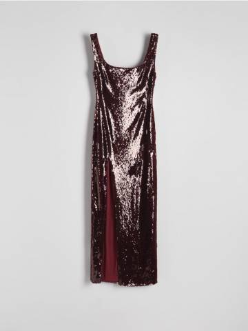 Reserved - Сукня з паєтками - burgundy - 231CZ-53X Reserved - Сукня з паєтками - burgundy - 231CZ-53X