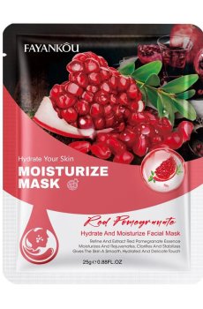 Тканевая маска для лица Fayankou Red Pomegranate Hydrate and Moisturize Facial Mask, 25 г