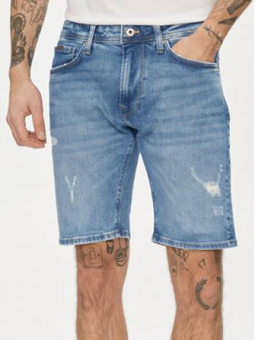Pepe Jeans Джинсові шорти Taper Short PM801084RH7 Голубий Regular Fit Pepe Jeans Джинсові шорти Taper Short PM801084RH7 Голубий Regular Fit