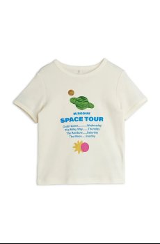 Детская хлопковая футболка Mini Rodini Space tour