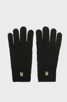 Женские черные перчатки ELEVATED Черный ONESIZE Tommy Hilfiger AW0AW17798
