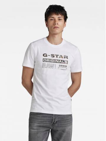 G-Star Raw Футболка Distressed D24420-336 Білий Slim Fit G-Star Raw Футболка Distressed D24420-336 Білий Slim Fit