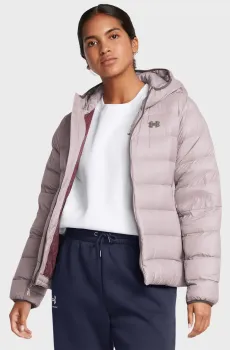 Женский пудровый пуховик LEGEND DOWN HOODED JACKET Розовый M Under Armour 1385852-015
