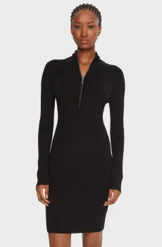 Женское черное платье Черный XS Guess W5BK45.Z0572;JBLK