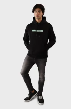 Мужское черное худи CUT OUT SHADOW LOGO HOODIE Черный XXL Calvin Klein K10K113090