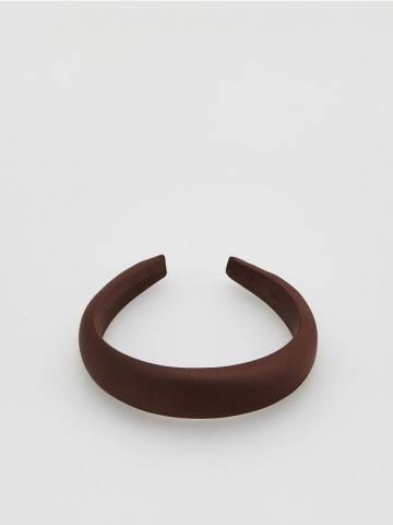 Reserved - Обруч для волосся - темно коричневий - 250FD-89X
