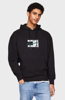 Мужское черное худи TJM RLX GRAFFITI SIGNATURE HOOD Черный XXL Tommy Jeans DM0DM20170
