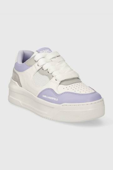 Кожаные кроссовки Karl Lagerfeld KREW MAX KL цвет белый KL63323 Кожаные кроссовки Karl Lagerfeld KREW MAX KL цвет белый KL63323
