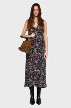 Женский сарафарн с узором Renzo Разноцветный XS ZADIG&VOLTAIRE WWDR02665_ENCRE