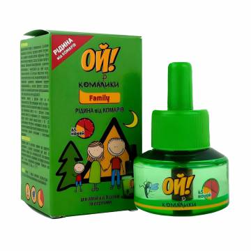 Жидкость от комаров Ой! Комарики Family от 5 лет, 30 мл