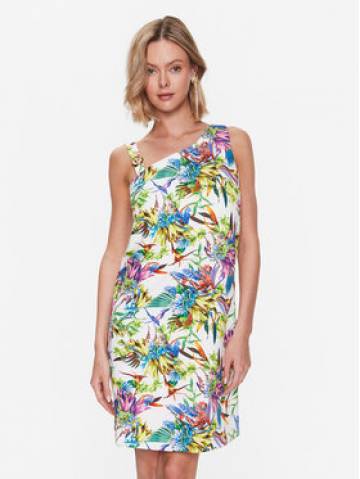 Just Cavalli Літня сукня 74PBO935 Білий Regular Fit Just Cavalli Літня сукня 74PBO935 Білий Regular Fit