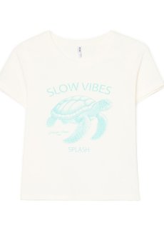 Cropp - Футболка з принтом - кремовий