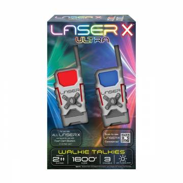 Набор игрушечных раций Laser X Ultra для двух игроков, 14 см, от 6 лет, 2 шт (87557) Набор игрушечных раций Laser X Ultra для двух игроков, 14 см, от 6 лет, 2 шт (87557)